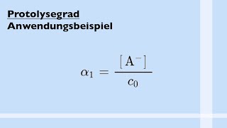 Protolysegrad  Erklärung und BEISPIELAUFGABE [upl. by Erialc]