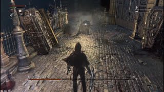 Bloodborne  Father Gascoigne Boss Fight  Saw Spear [upl. by Akit392]