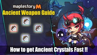 Maplestory m  Ancient Weapon Complete Guide and Tips [upl. by Sheelagh91]