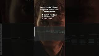 I wrote Anakins Theme using musical motifs from all of Star Wars starwars anakin darthvader [upl. by Thalia]