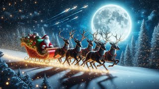 Santas Sledge at Night  3D Nursery Rhyme for Kids [upl. by Hollah880]