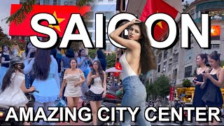 City Center Saigon 🇻🇳 Amazing walk Ho Chi Minh City 2024 [upl. by Ylrehc]