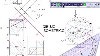 GEOMETRIA DESCRIPTIVA  DIBUJO ISOMETRICO Y VISTAS DE UN SOLIDO Clase Gratuita [upl. by Bowe]