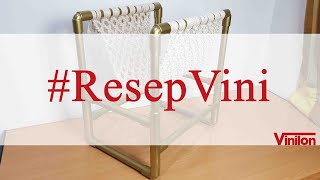 ResepVini HOME DECOR IDEA FROM PVC  DIY AESTHETIC HOME DECOR  DIY PIPA PVC [upl. by Wightman]