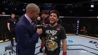 quotThis victory was for the flyweightsquot  Henry Cejudo stops TJ Dillashaw at UFC Brooklyn [upl. by Tnafni]