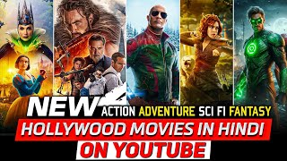 Top 10 Best Action amp Adventure Hollywood Movies On YouTube In Hindi  2024 Hollywood Movies in Hindi [upl. by Nithsa]