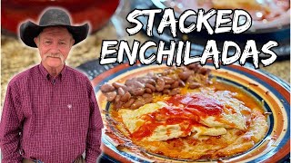 Authentic New Mexico Stacked Enchiladas Right From the Hatch Valley [upl. by Adina927]