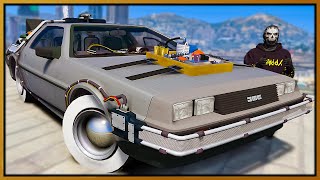 GTA 5 Roleplay  Back To The Future Time Travel  RedlineRP [upl. by Bennion]