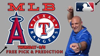 Angels Vs Rangers MLB Picks for Thursday 95  Picks And Parlay [upl. by Buiron715]