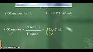 Unit Conversion fluid ounces to milliliters [upl. by Freiman831]