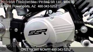 2013 SSR 110cc Dirt Bike  Pit Bike SR 110 Motocross  for s [upl. by Meuser]