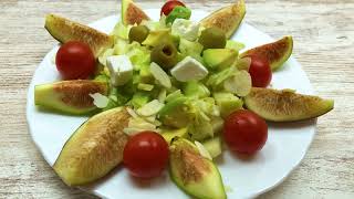 Königlicher Salat Feigen und Avocado Salat SEHR LECKER 134 [upl. by Ferro]