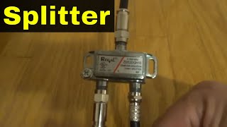 How To Install A Coaxial Cable SplitterTutorial [upl. by Marcia32]