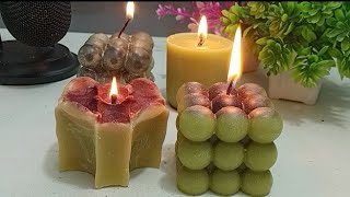 New shape cutting candle asmr very relaxing ampSatisfying [upl. by Casmey68]