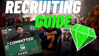 The ULTIMATE RECRUITING guide for BEGINNERS in college football 25 [upl. by Dalli]