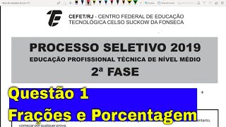 Questão 1 CefetRJ 20192020 2a fase Prova discursiva [upl. by Lerrej]