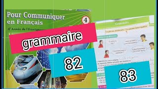 pour communiquer en francais 4aep page 82 et 83 la phrase déclarativela phrase interrogative [upl. by Yentruok]