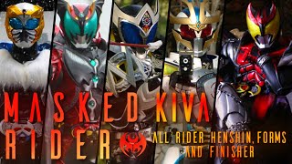 KAMEN RIDER KIVA「ALL RIDER HENSHIN FORMS AND FINISHER」 [upl. by Subir]