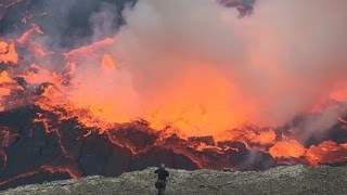 The most amazing video of Nyiragongo lava lake Congo Africa [upl. by Loggia]