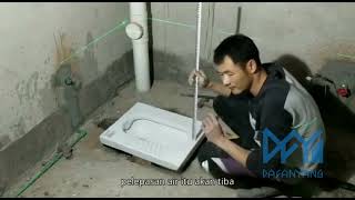 Contoh Pemasangan Kloset Jongkok Flush Otomatis Dengan Watertank Minimalis Desain Model Terbaru [upl. by Perpetua]