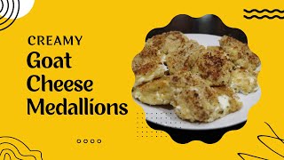 Delicious amp Creamy Goat Cheese Medallions food cooking recipe [upl. by Ameerahs]