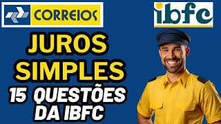 CONCURSO DOS CORREIOS  JUROS E DESCONTOS SIMPLES  MATEMÁTICA BANCA IBFC  AULA 11 correios ibfc [upl. by Erde456]