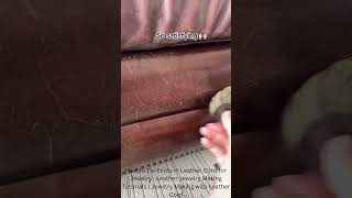 A Must Watch How to Repair Leather Furniture Faded Leather Couch EASY REPAIRcreativethingschannel [upl. by Arley]