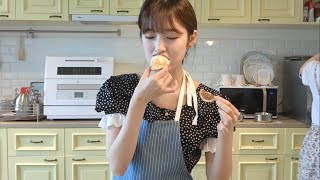 ArinOh my girl fancam mukbang🍕🥢 [upl. by Trella662]