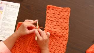 Learn to Crochet the Wrap With Slits Using Super Saver by Red Heart [upl. by Moise]