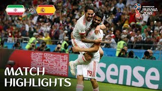 IR Iran v Spain  2018 FIFA World Cup  Match Highlights [upl. by Buxton]