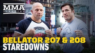 Bellator 207 208 Workout Staredowns  MMA Fighting [upl. by Heeley822]