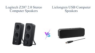 Logitech Z207 vs LIELONGREN USB Computer Speakers 🎵 Comparison Review [upl. by Aser]