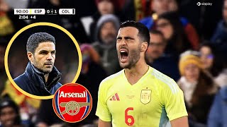 Mikel Merino vs Colombia  ARSENAL TARGET  All Skills🎯🔴 [upl. by Arabrab]