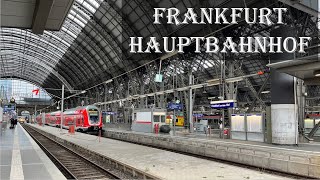 Frankfurt Hauptbahnhof Main Station Walking Tour 🇩🇪 [upl. by Chemosh527]