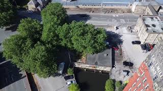 Strutts North Mill Belper by drone over 100 yrs old cotton mill building [upl. by Lucchesi]