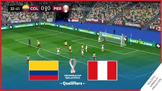 ⚽COLOMBIA vs PERU  Eliminatorias Qatar 2022  Simulación Realista [upl. by Ronel]