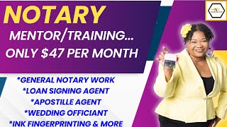 New Notary Training All Inclusive Mentor Apostille Training General Notary work Loan signing agent [upl. by Cello]