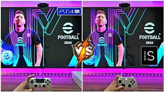 Efootball 2024 PS4 PRO Vs Xbox Series S [upl. by Nilyak778]