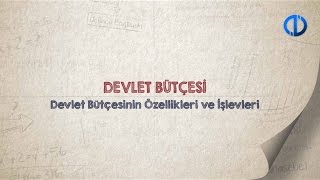 DEVLET BÜTÇESİ  Ünite 1 Konu Anlatımı 1 [upl. by Ieso]