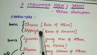 A Midsummer Nights Dream summary in TAMIL  Play by William Shakespeare [upl. by Anerak]