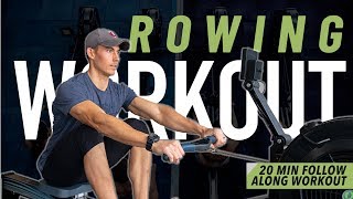 20 Minute Power Rowing Workout  Rowing Machine HIIT [upl. by Syramad]