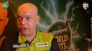 quotAM I SCARED OF HIM NOT A CHANCEquot  Michael van Gerwen on Luke Littler fear factor  recent form [upl. by Hamas]