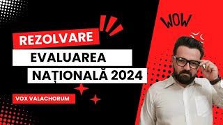 Rezolvare subiect Evaluarea Națională 2024 sugestii [upl. by Terrell]