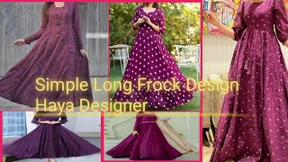 Simple long frok designsimple lawn dress designsimple lawn suit design 2024Haya Designer [upl. by Davies]