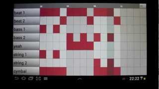 Demo how to make beats with Groove Mixer  the drum machine for Android [upl. by Atokad]