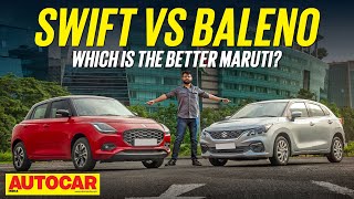 2024 Maruti Swift vs Maruti Baleno  Sibling Rivalry  Comparison  Autocar India [upl. by Iramohs568]