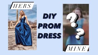 DIY prom dress from scratch • recreating Micarah Tewers prom dress [upl. by Eikcir96]