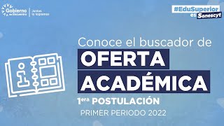 Oferta Académica Primer Periodo 2022 [upl. by Notniuqal]