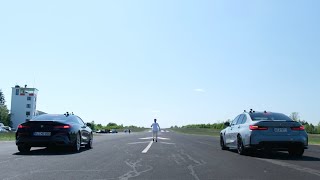 BMW Duell 3 M850i vs M3 Competition  Drag Race [upl. by Aloivaf]