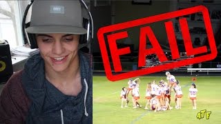 Cheerleading Fail Compilation REACTION [upl. by Masera682]